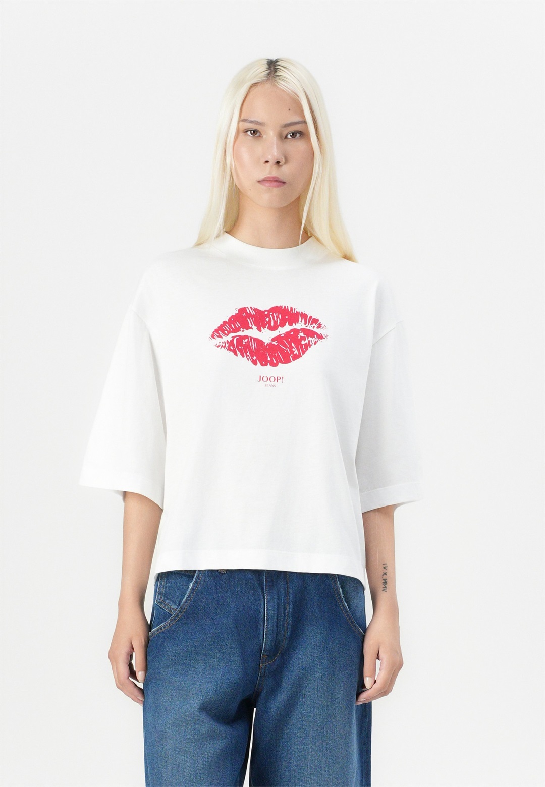 JOOP! Jeans TOMAI - T-Shirt print - open white/weiß