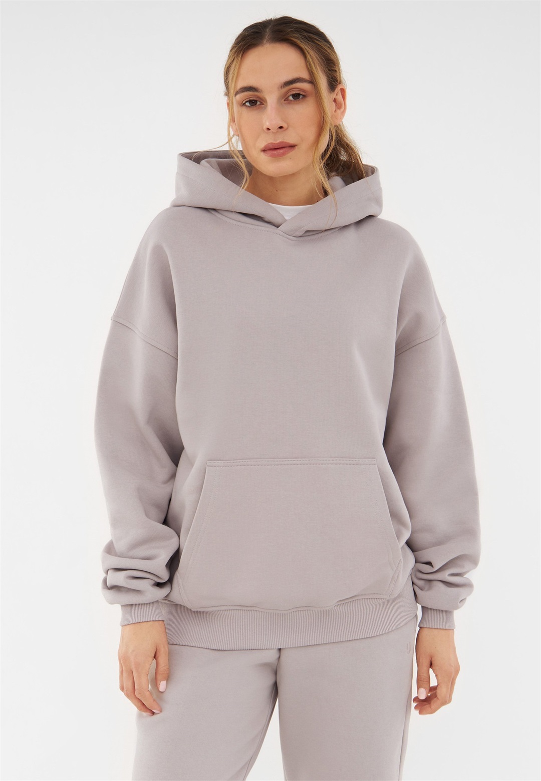Johnny Urban CODY OVERSIZED - Kapuzenpullover - warm grey/grau