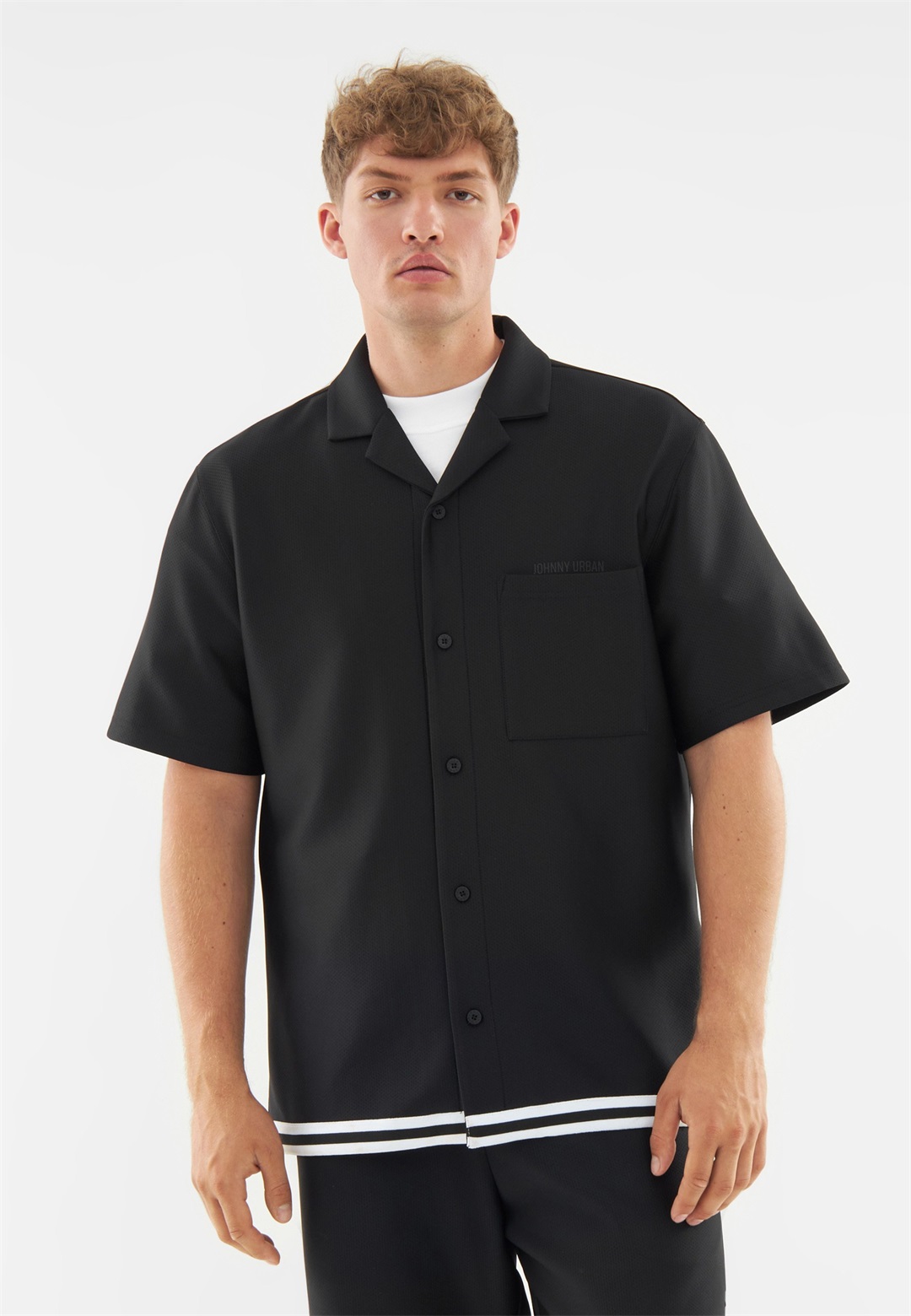 Johnny Urban PARKER - Hemd - black/schwarz