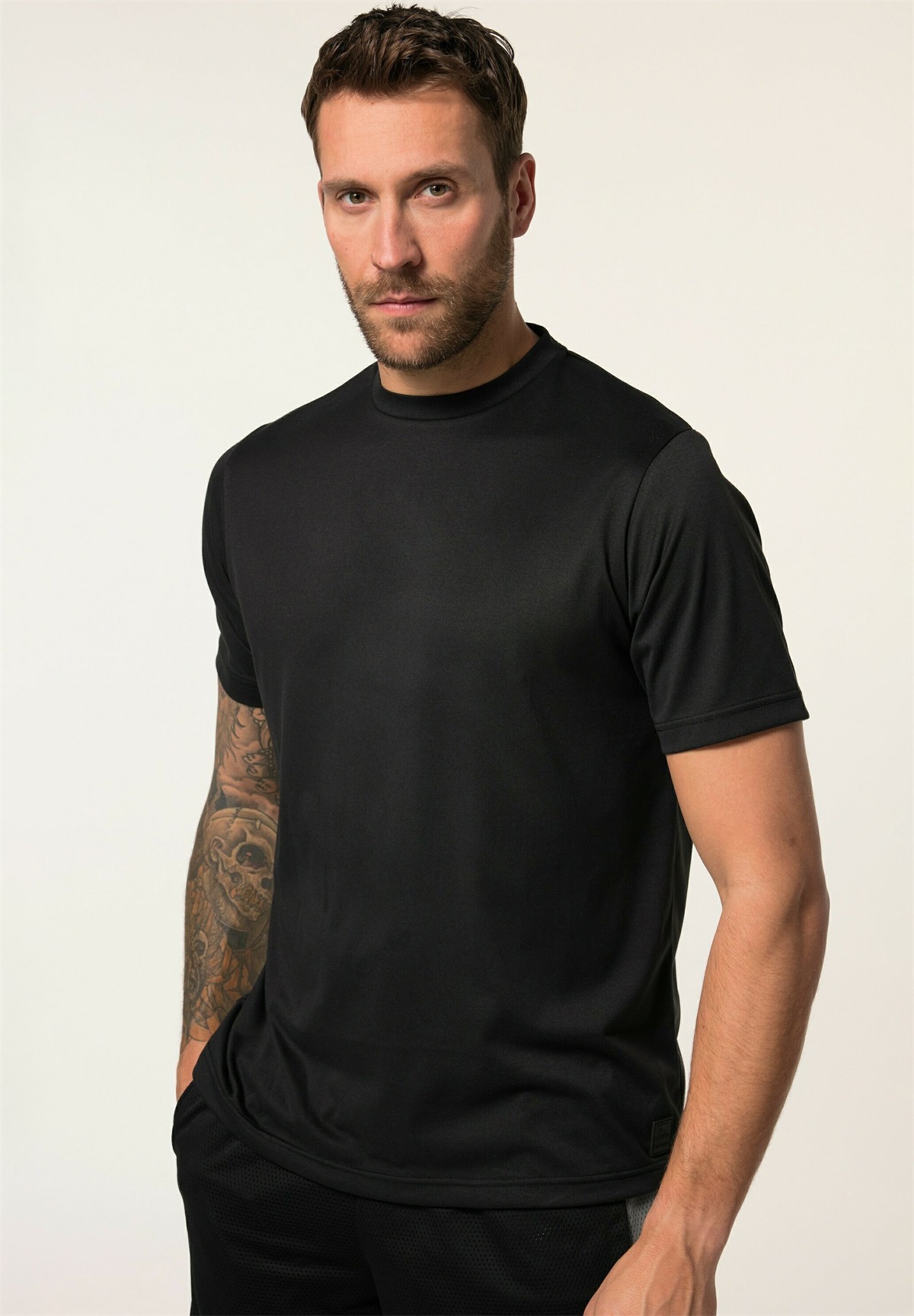 JP1880 T-Shirt basic - black/schwarz