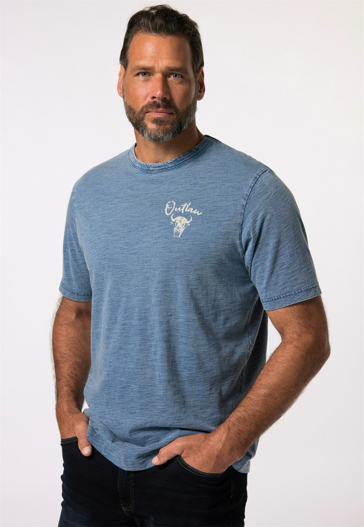 JP1880 T-Shirt print - blue denim