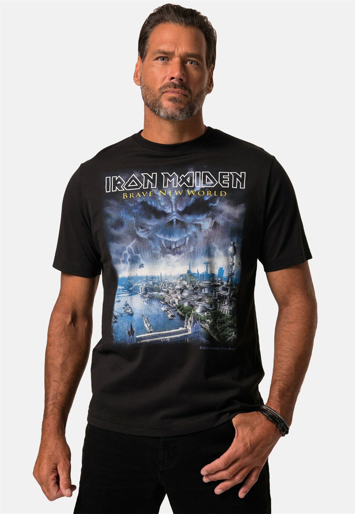 JP1880 IRON MAIDEN CHRISTMAS SHORT SLEEVE - T-Shirt print - black/schwarz