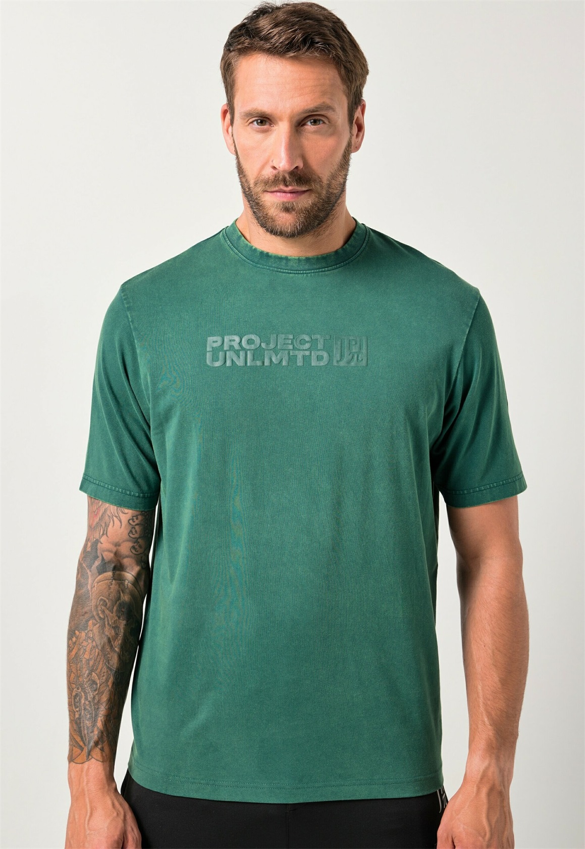 JP1880 SHORT SLEEVE - T-Shirt print - dark green/grün