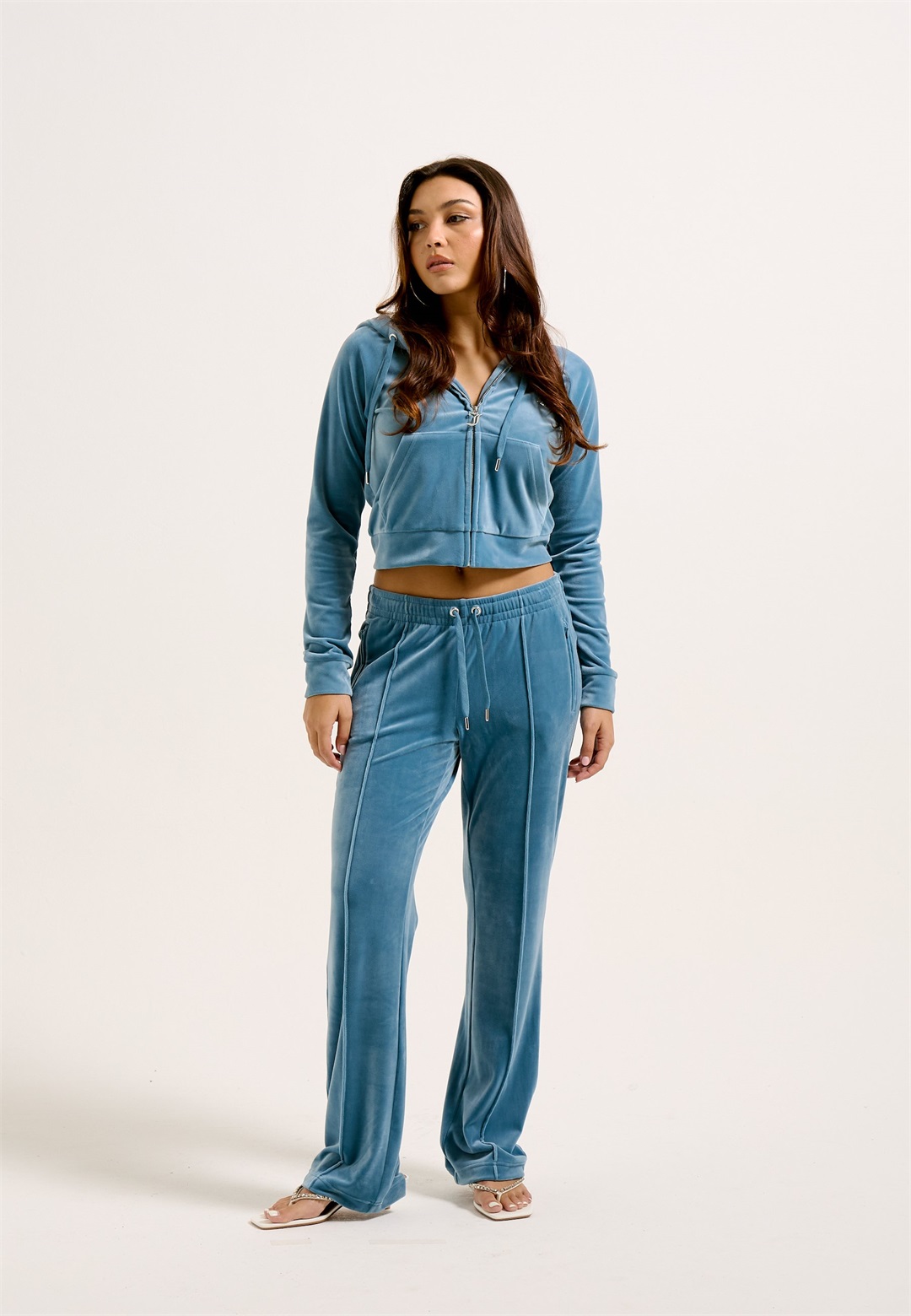 Juicy Couture TINA TRACK PANT - Jogginghose - bluestone/blaugrau