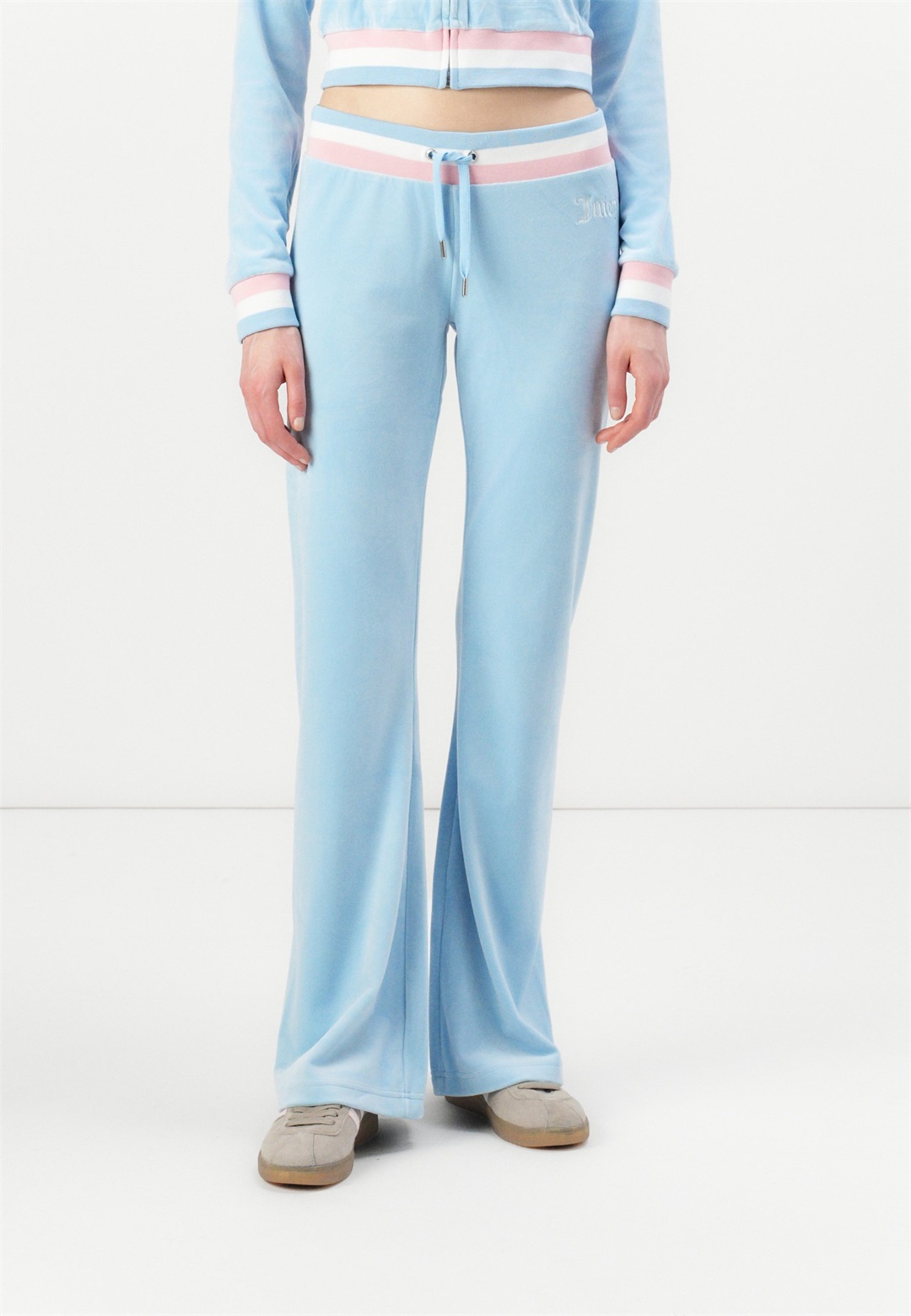 Juicy Couture CHRISTINE STRIP - Jogginghose - light blue/blau