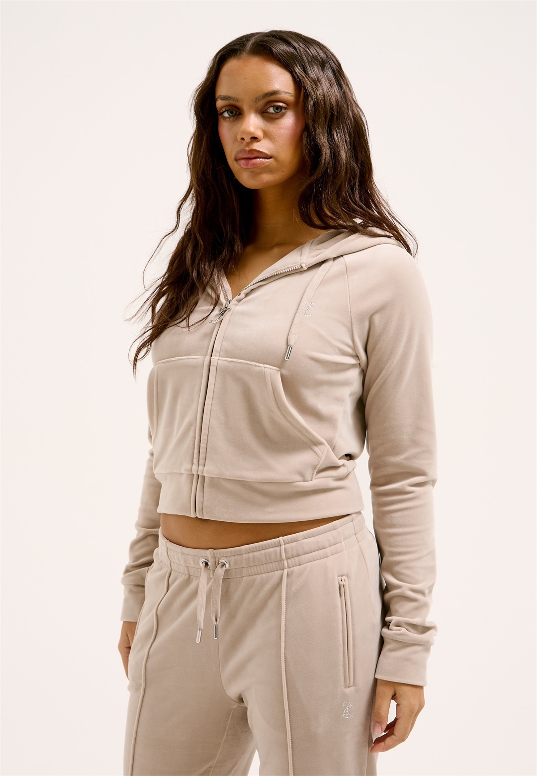 Juicy Couture MADISON - Sweatjacke - string/beige
