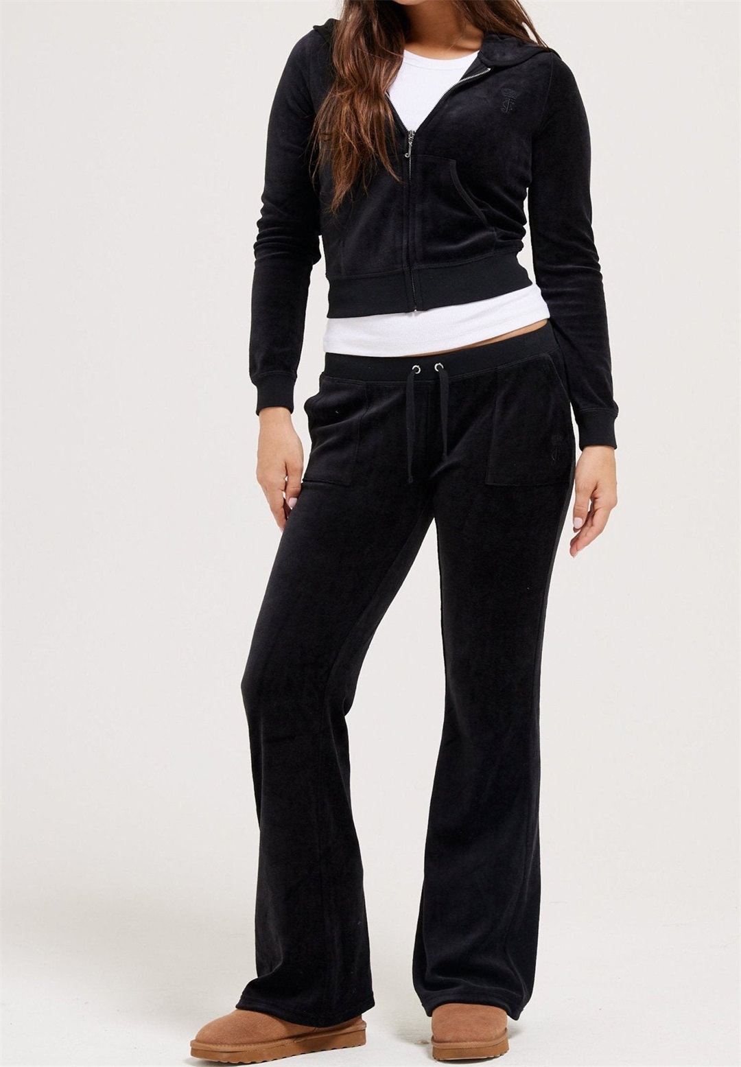 Juicy Couture HERITAGE ROBYN - Fleecejacke - black/schwarz