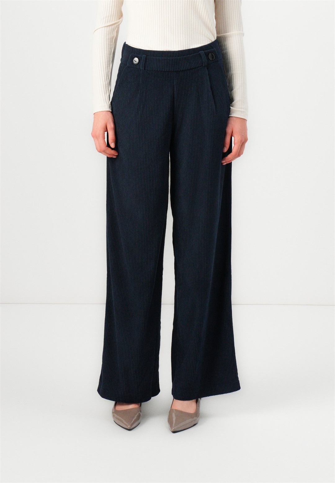 JDY JDYGEGGO - Stoffhose - total eclipse/dunkelblau