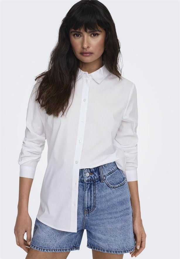 JDY JDYMIO SHIRT - Hemdbluse - white/weiß