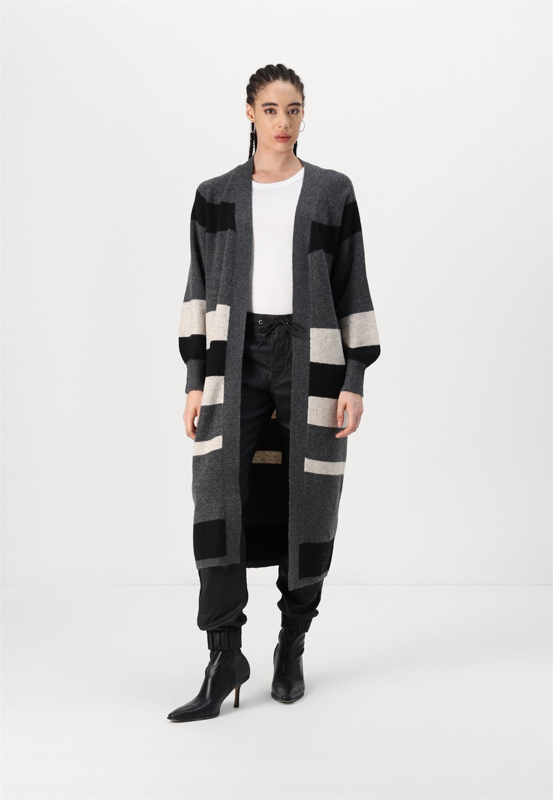 JDY JDYRUE CARDIGAN - Strickjacke - dark grey/dunkelgrau