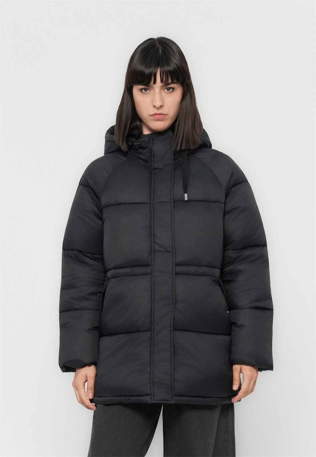JDY JDYMARLEE HOOD PUFFER - Winterjacke - black/schwarz
