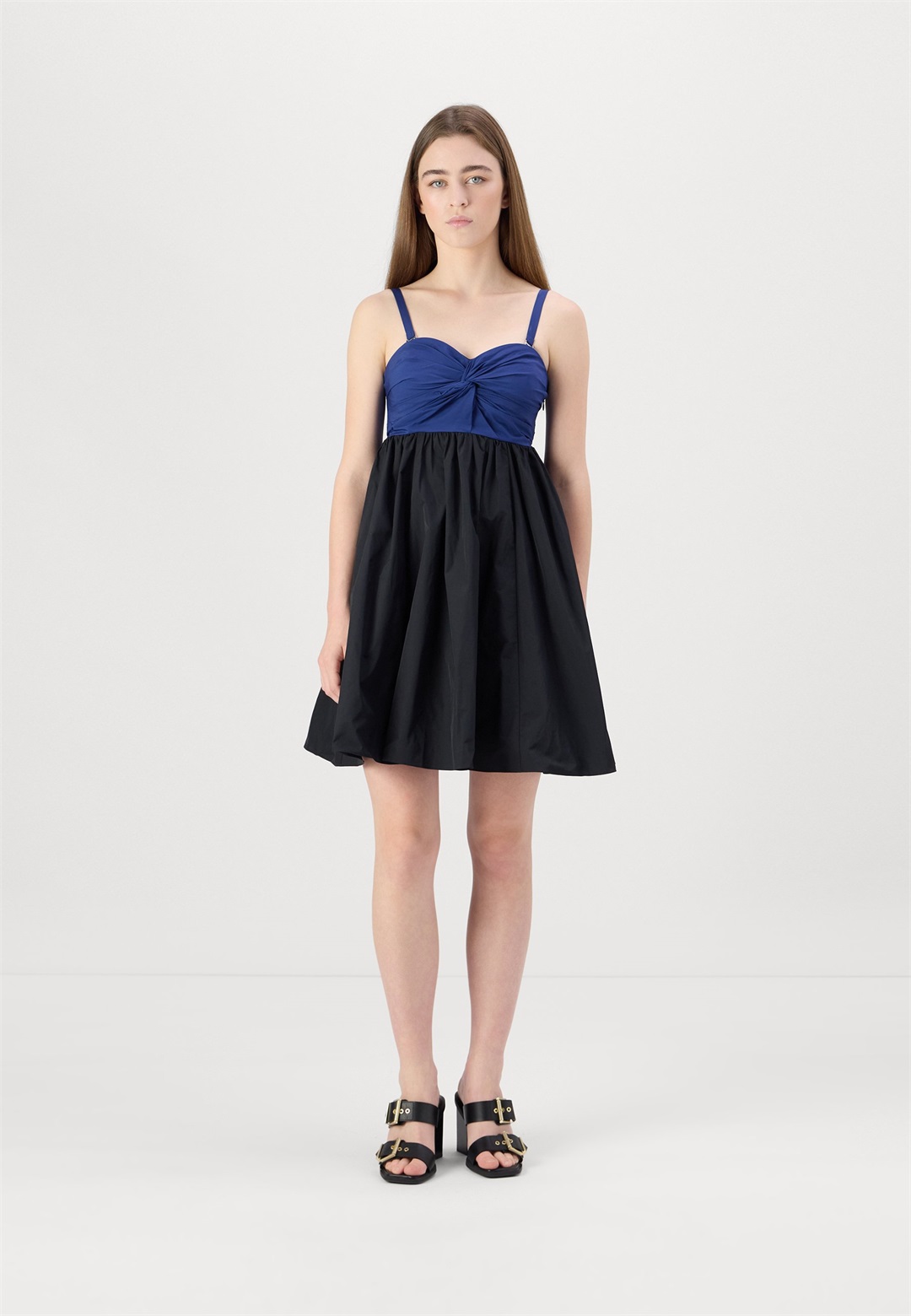 kate spade new york STRAPLESS BODICE COLOR-BLOCK DRESS - Cocktailkleid/festliches Kleid - french navy/black/schwarz
