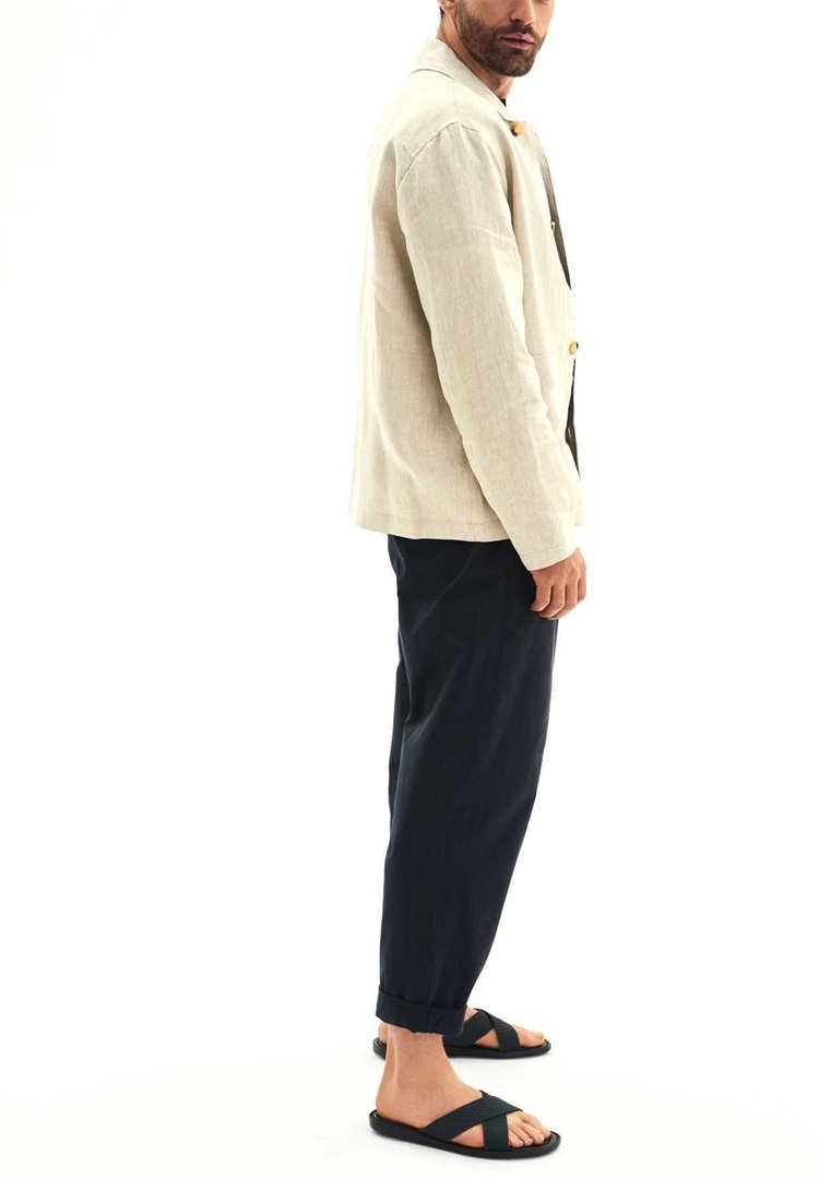 Kazar HARRY - Pantolette flach - mottled dark blue/dunkelblau meliert