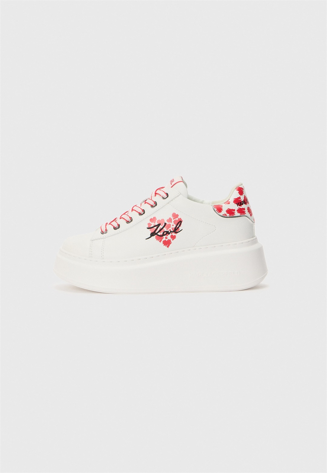 KARL LAGERFELD ANAKAPRI MULTI LOVE - Sneaker low - white/red/weiß
