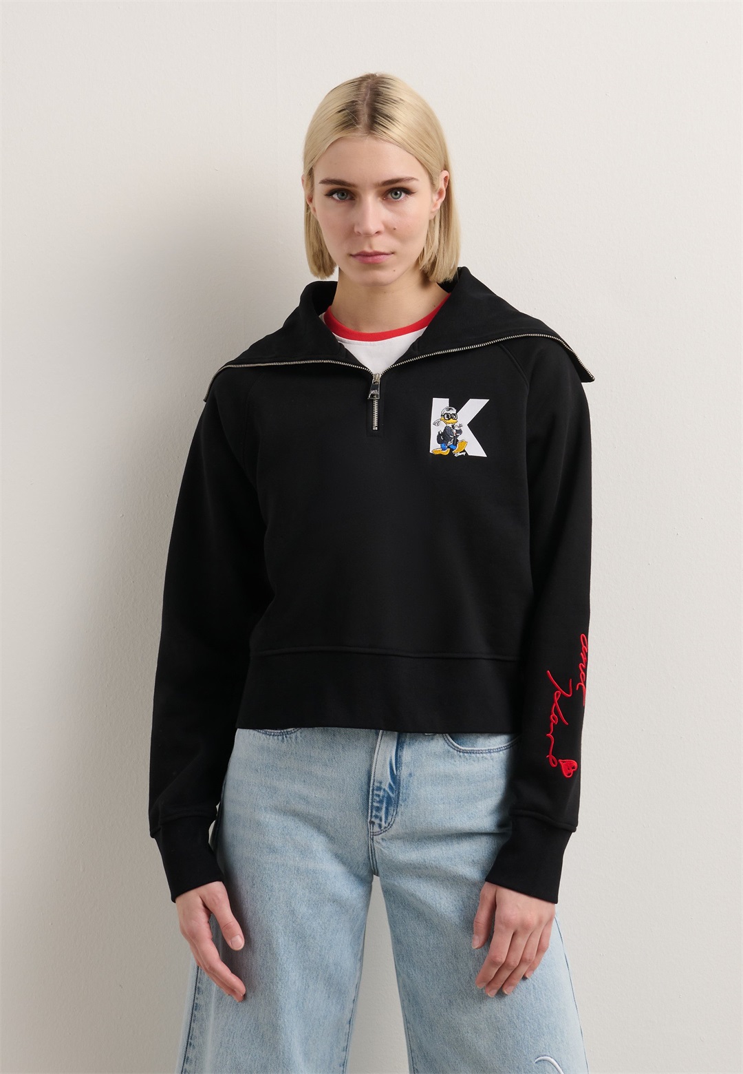 KARL LAGERFELD DISNEY - Sweatshirt - black/schwarz
