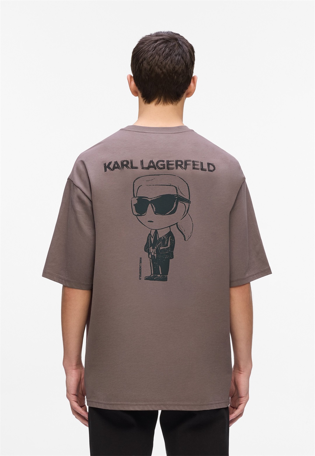 KARL LAGERFELD IKON OVERSIZED - T-Shirt print - purple gumdrop/lila