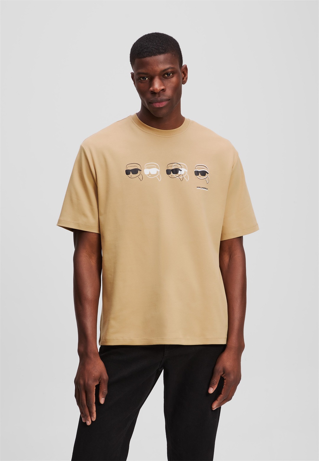 KARL LAGERFELD T-Shirt print - starfish/beige