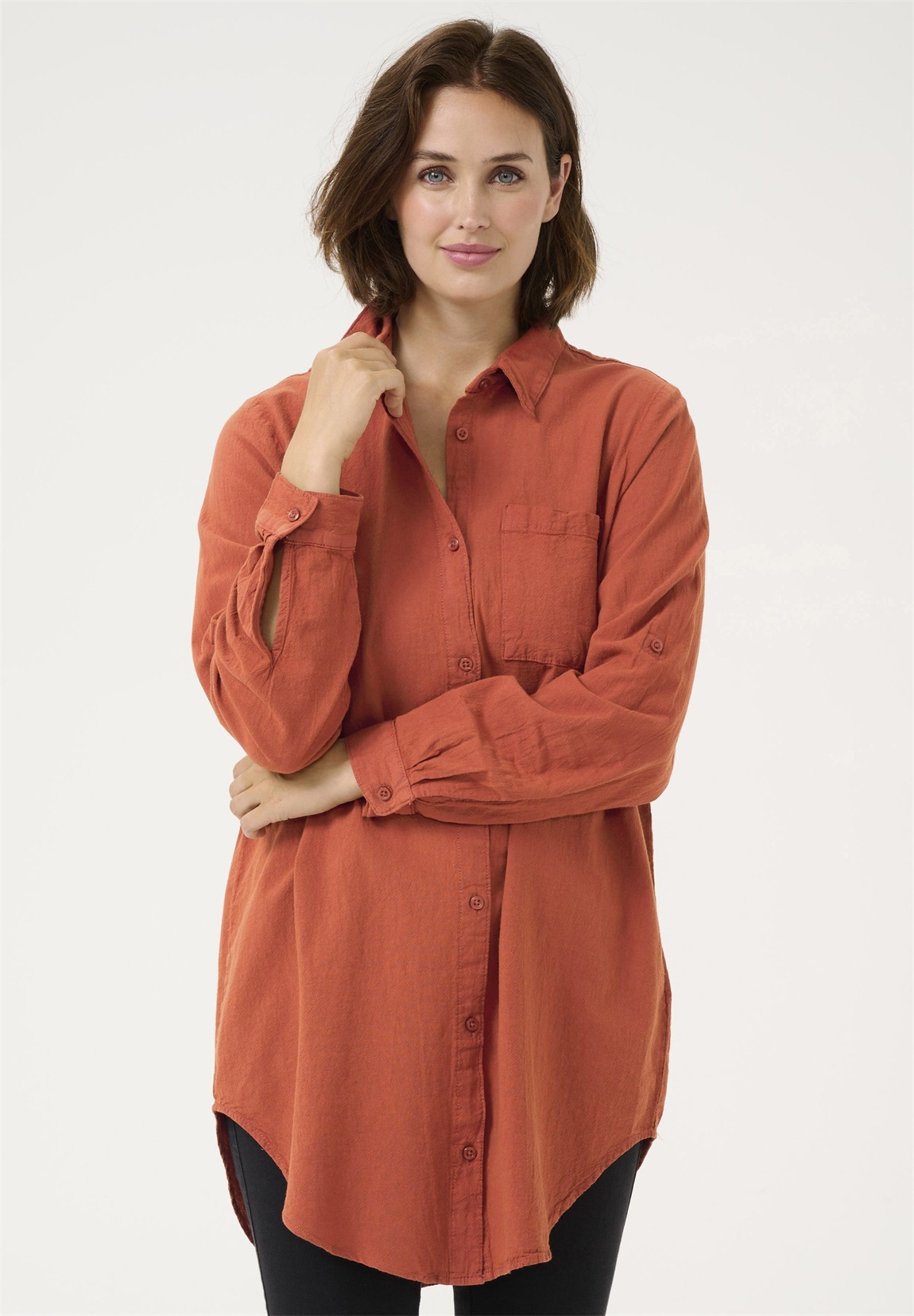 Kaffe NAYA - Hemdbluse - picante/orange