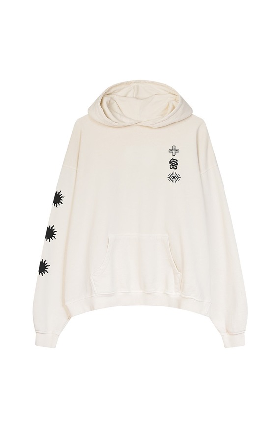 Kaotiko RED ROCK CANYON UNISEX - Kapuzenpullover - bone/grün