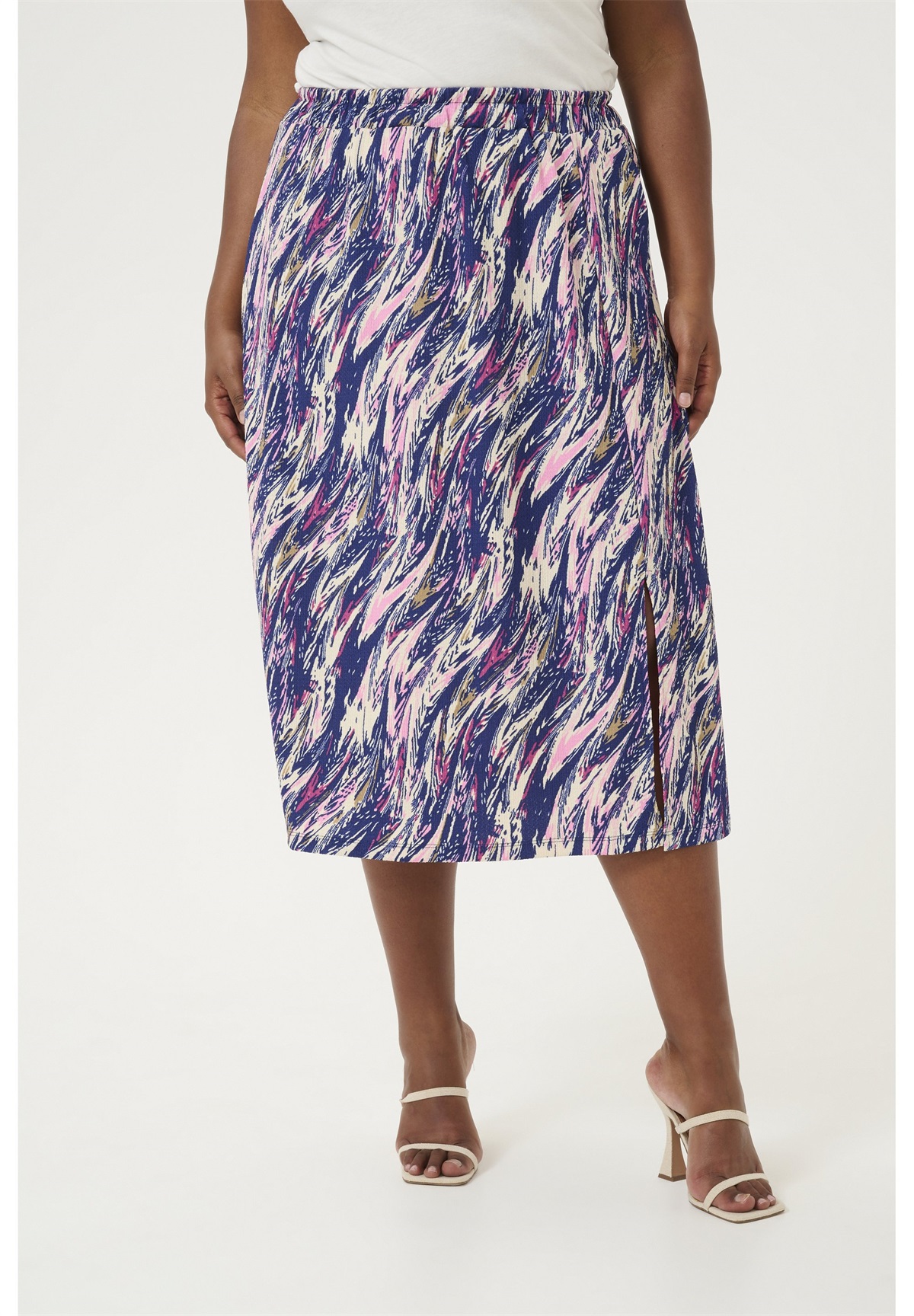 Kaffe Curve KAFFE CURVE KCGINNY SKIRT - A-Linien-Rock - abstract multi color print/mehrfarbig