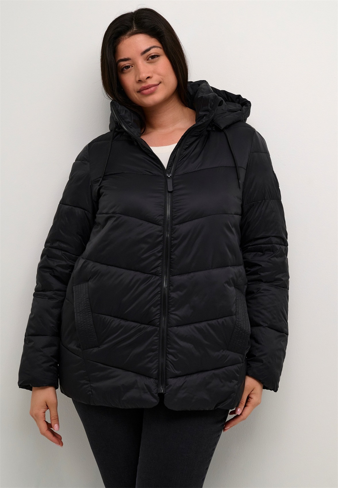 Kaffe Curve SUSANNA - Winterjacke - black deep/schwarz meliert