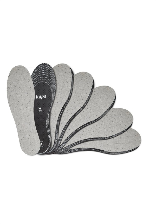 Kaps 6 PACK ANTI ODOUR SHOE INSOLES CUT TO FIT - Schuhsohle/Fußbett - grey/grau