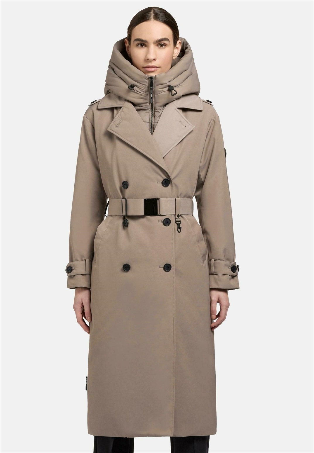 khujo ELENA - Wintermantel - greige/grau-meliert