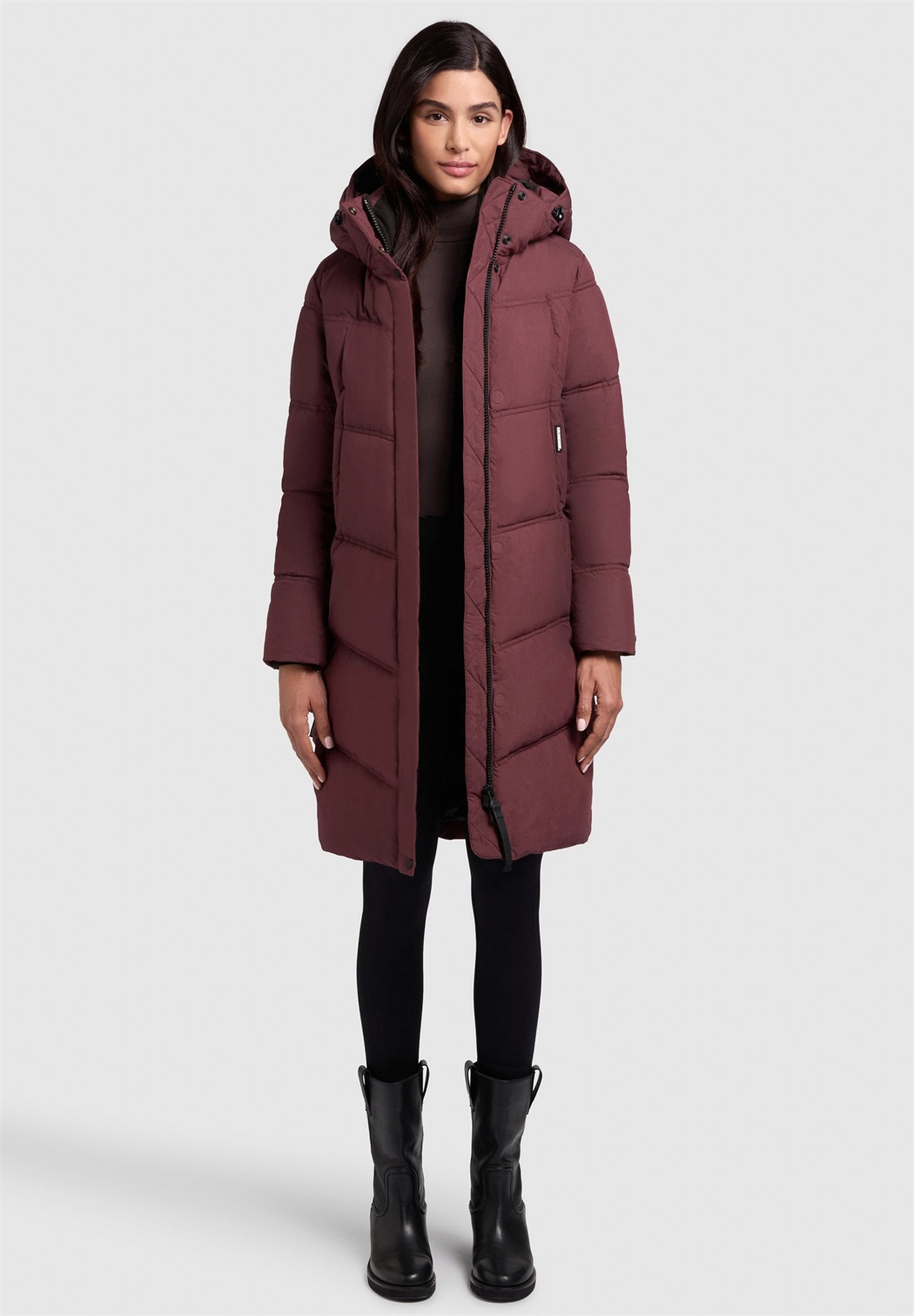 khujo GRAYA - Wintermantel - moscato red/dunkelrot