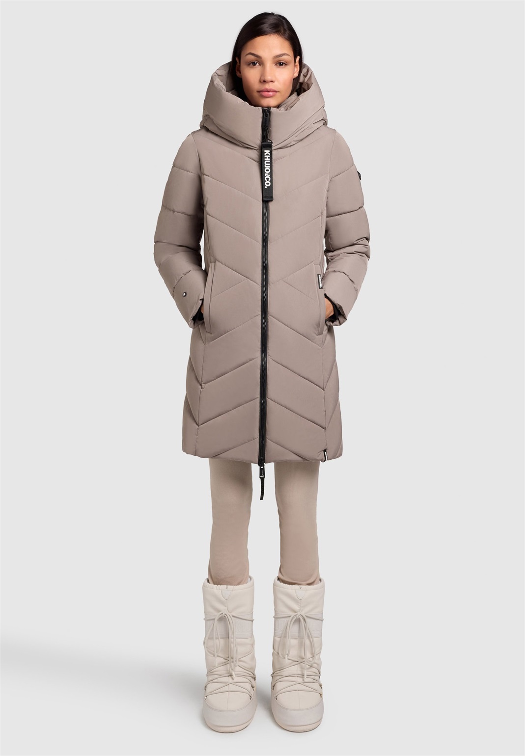 khujo DARKA2 - Wintermantel - greige/beige