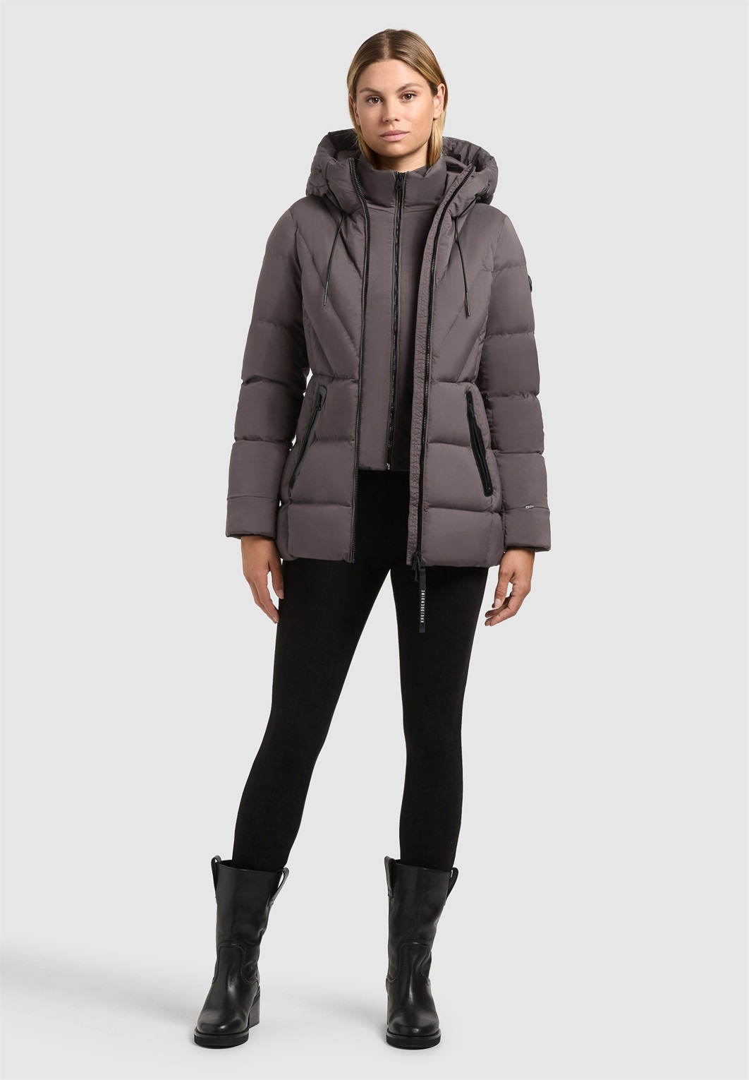 khujo RABB - Wintermantel - graphite grey/dunkelgrau