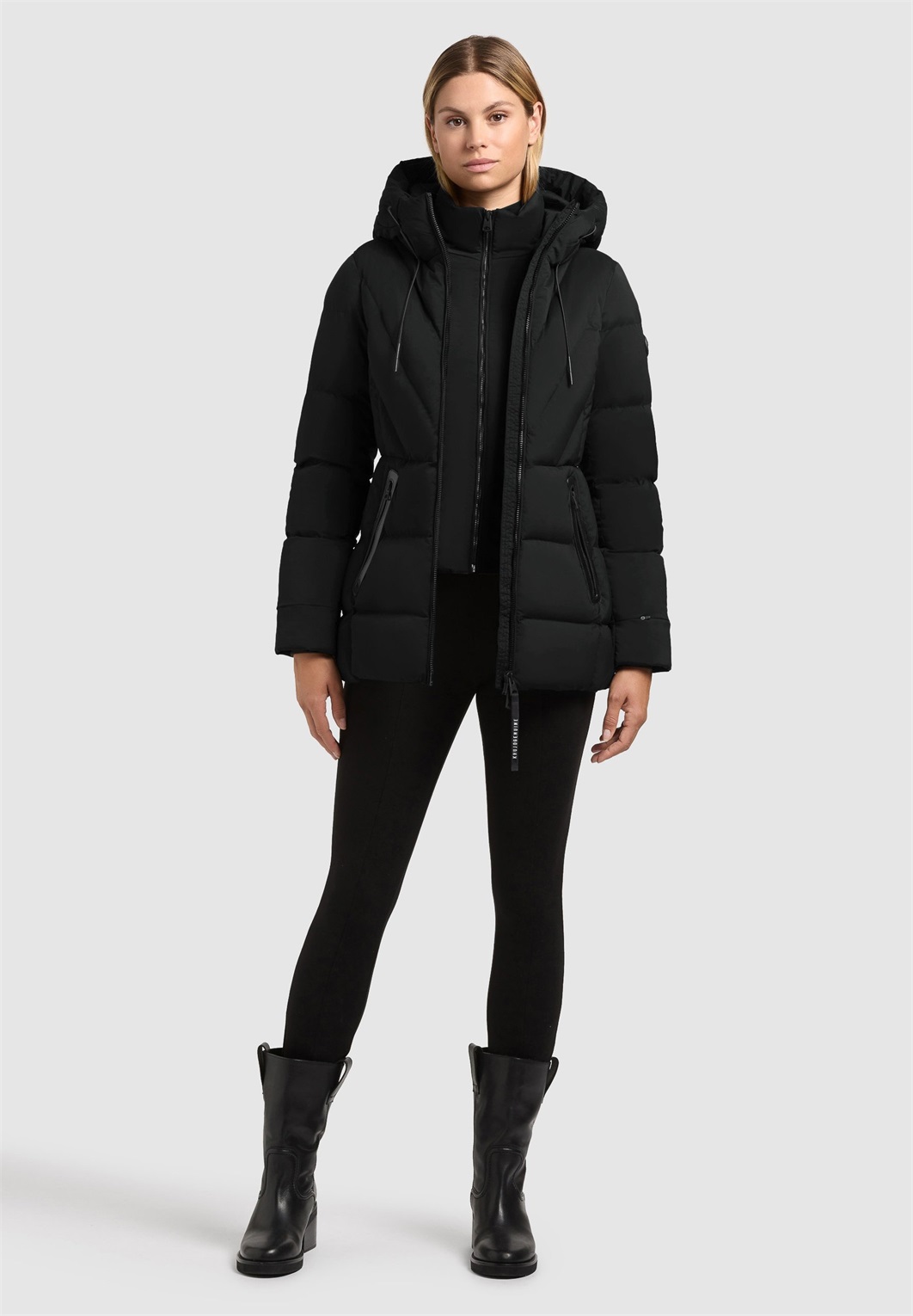 khujo RABB - Wintermantel - black/schwarz