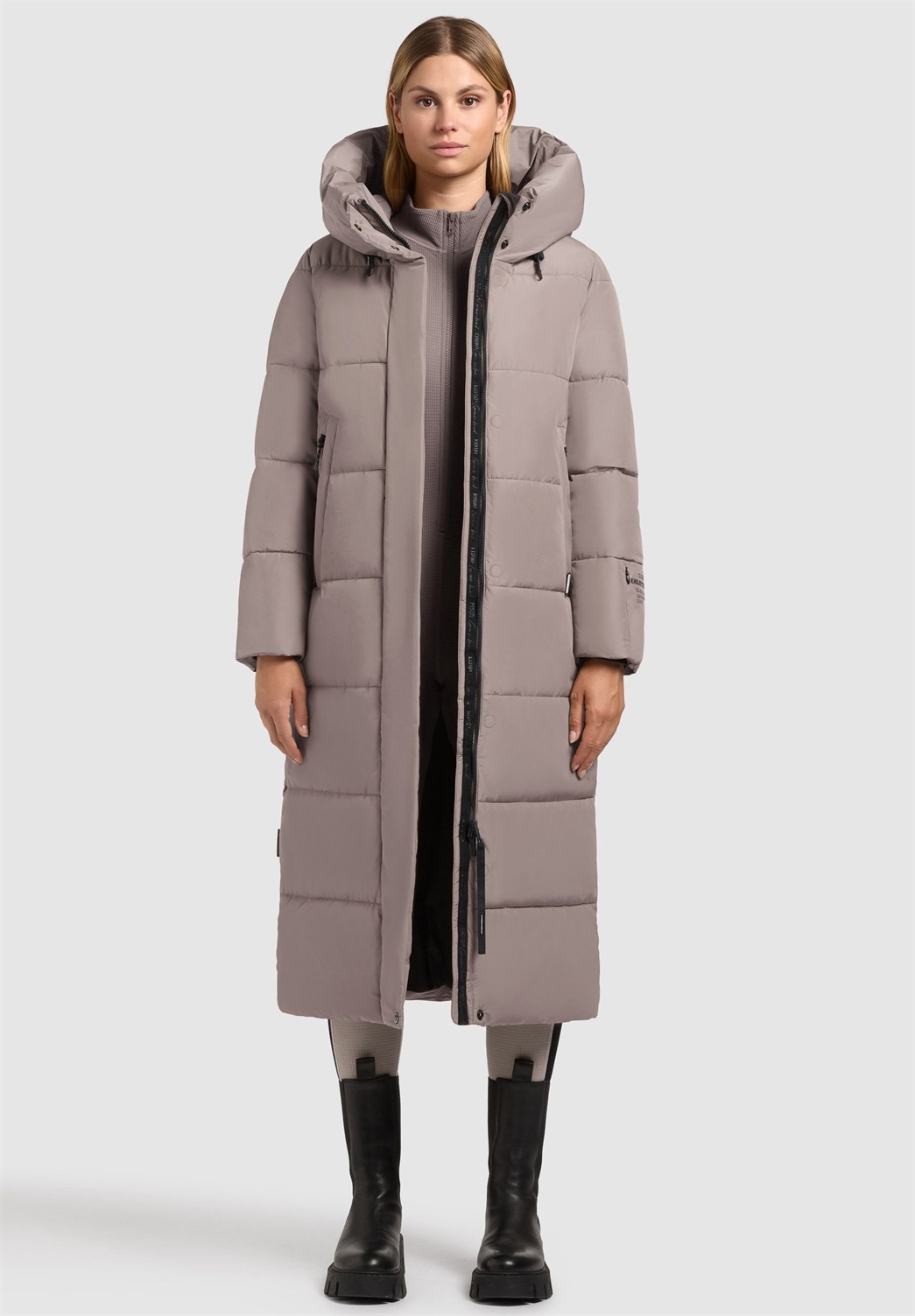 khujo SOULANI5 MATT - Wintermantel - greige/beige