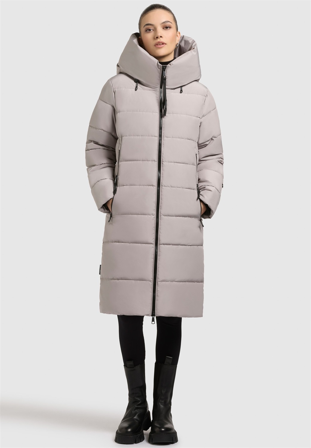 khujo JILIAS6 MATT - Wintermantel - blizzard grey/hellgrau