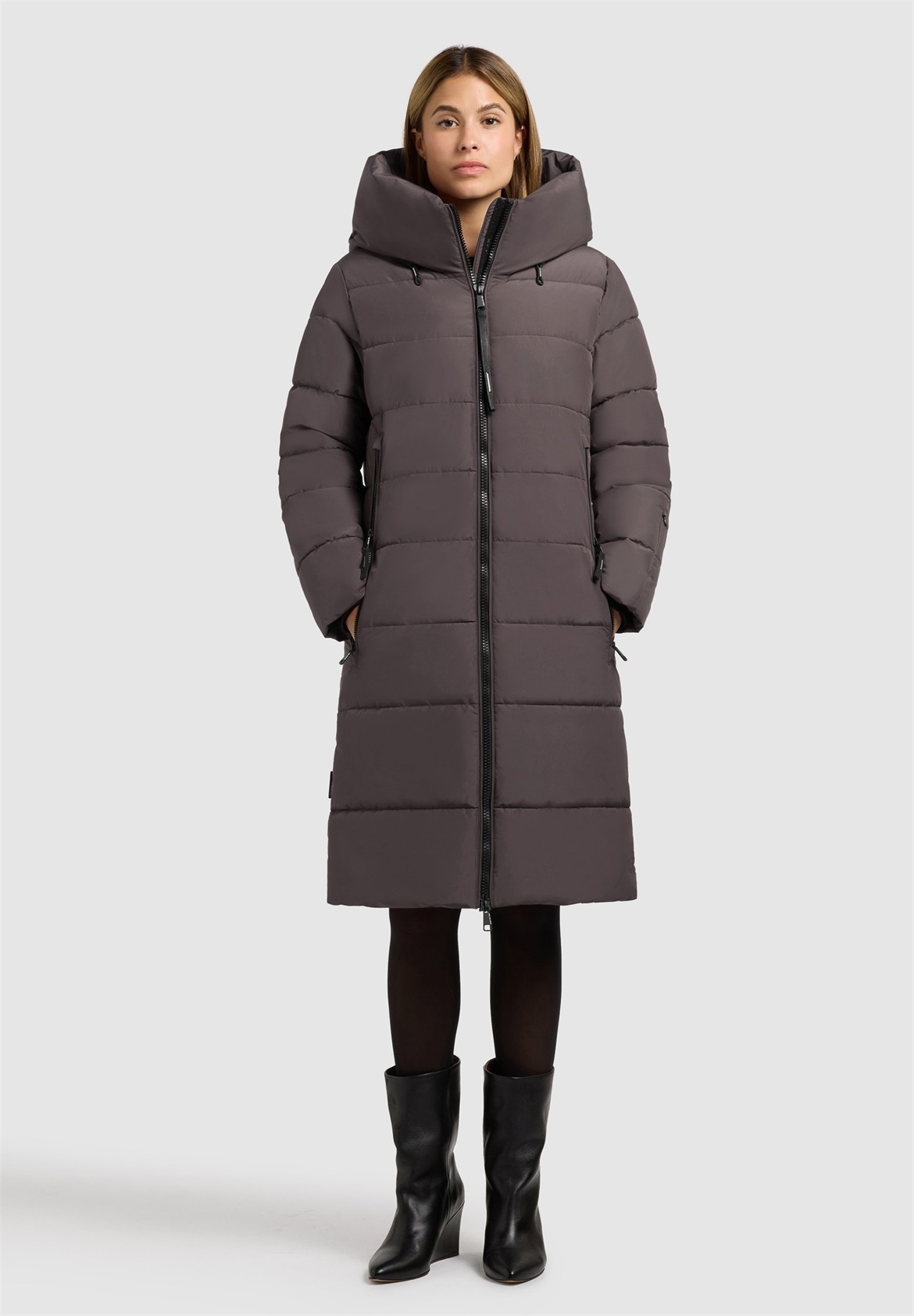 khujo JILIAS6 MATT - Wintermantel - graphite grey/dunkelgrau