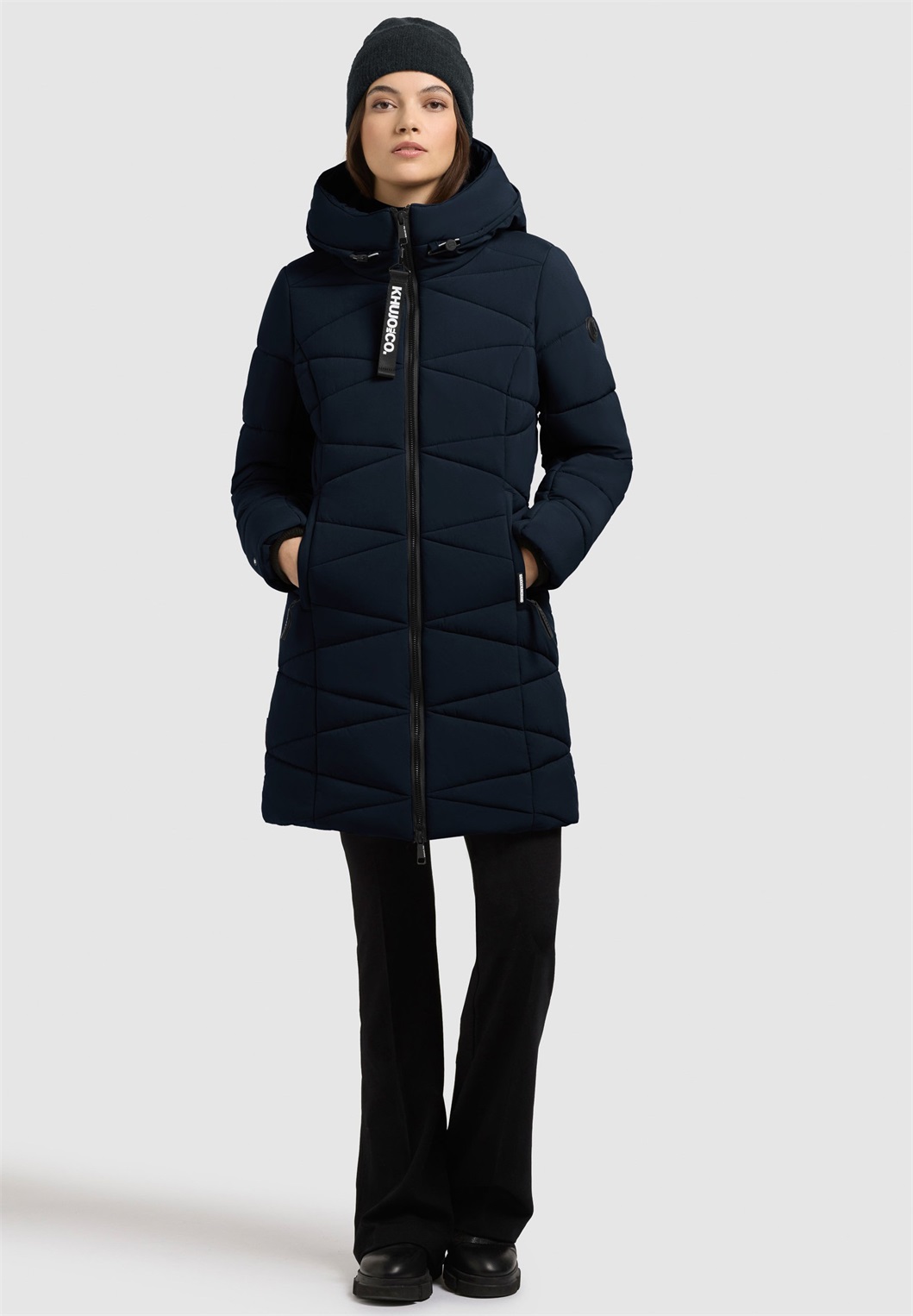 khujo TIFF - Wintermantel - port blue/dunkelblau