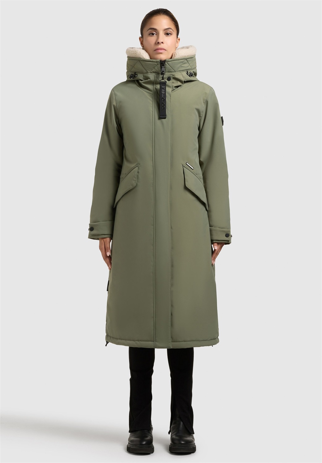 khujo AGNETA2 - Parka - muted green/oliv