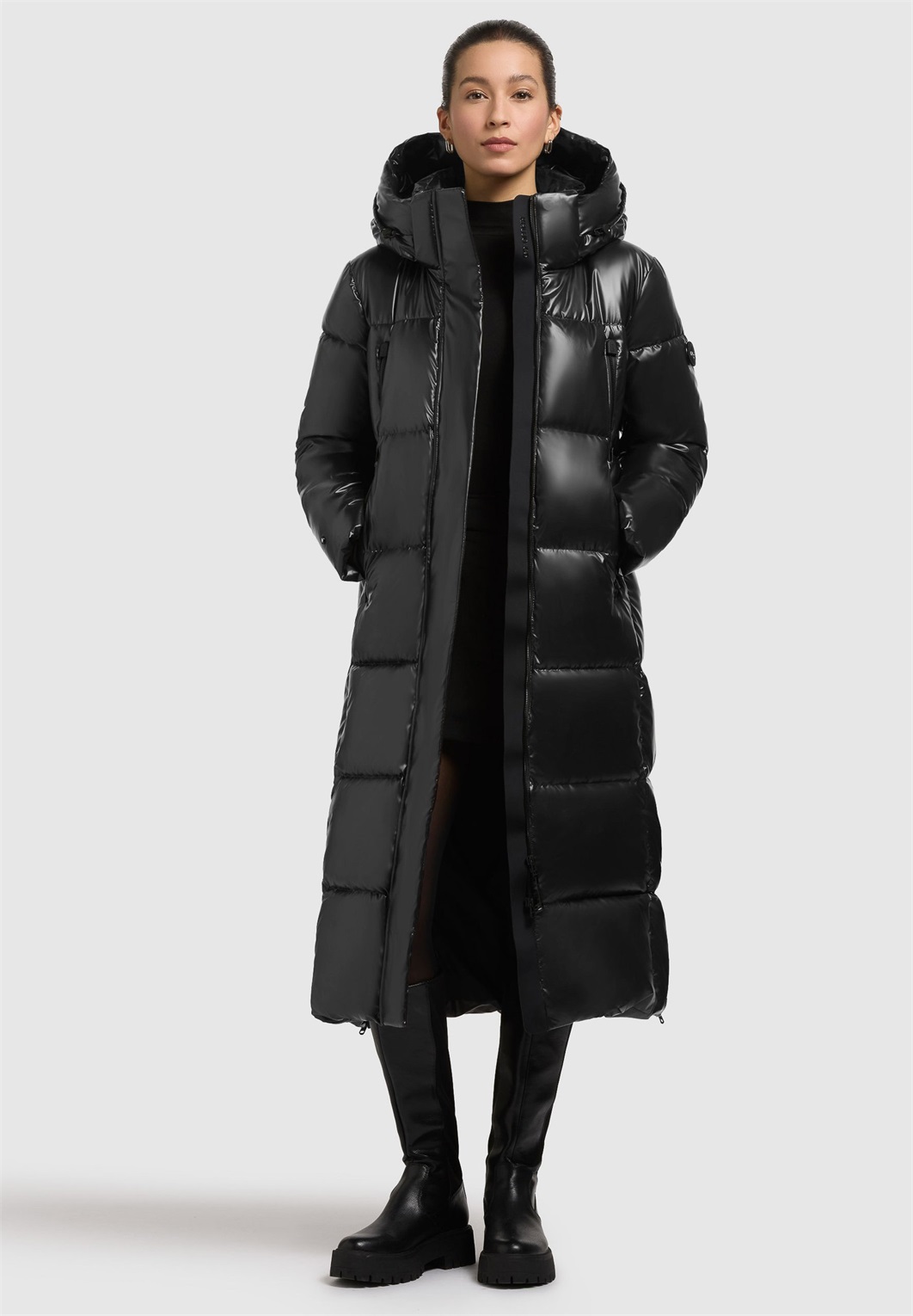 khujo RUBINA2 SHINY - Wintermantel - black/schwarz