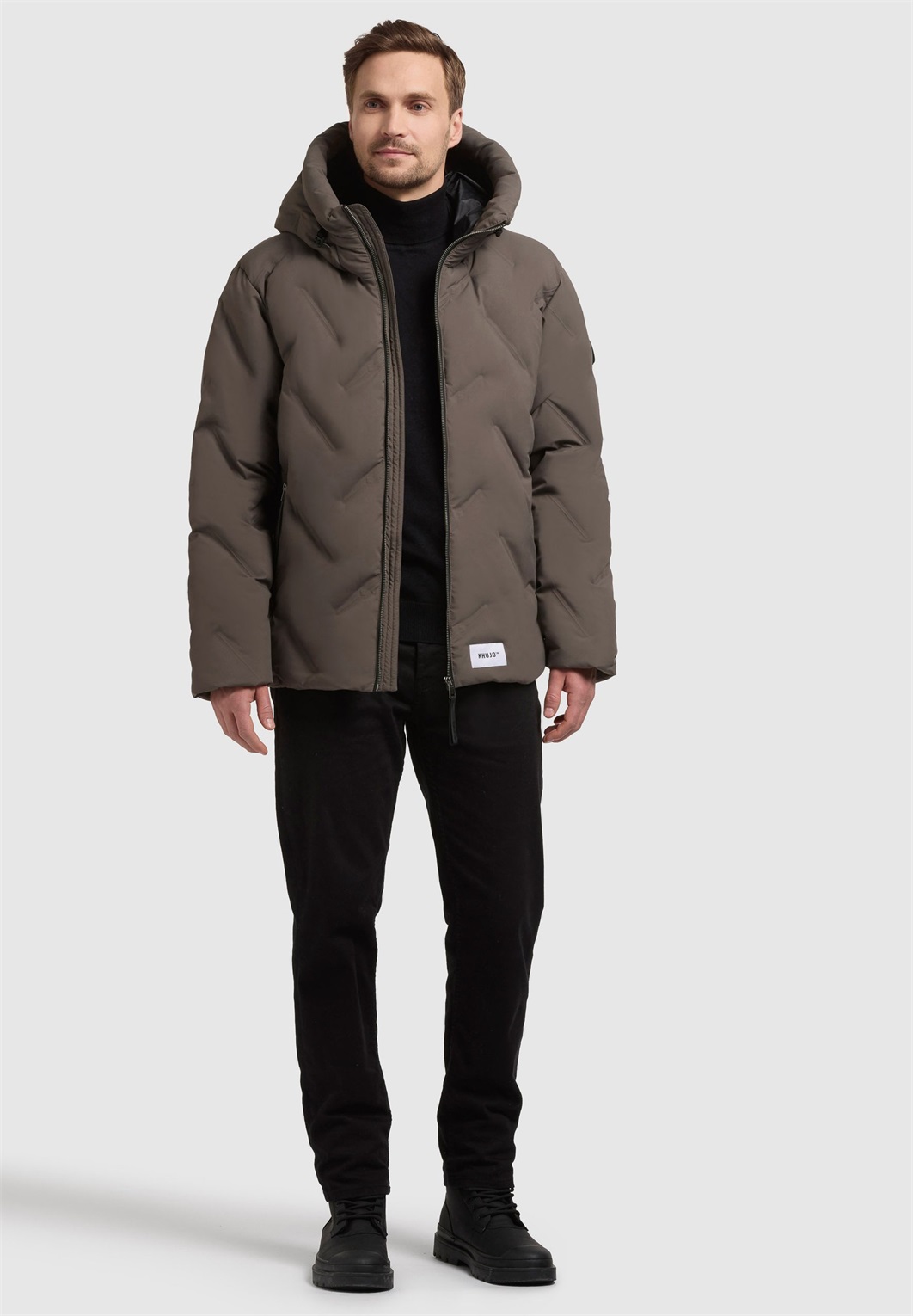 khujo ONERT - Winterjacke - dull-green/braun