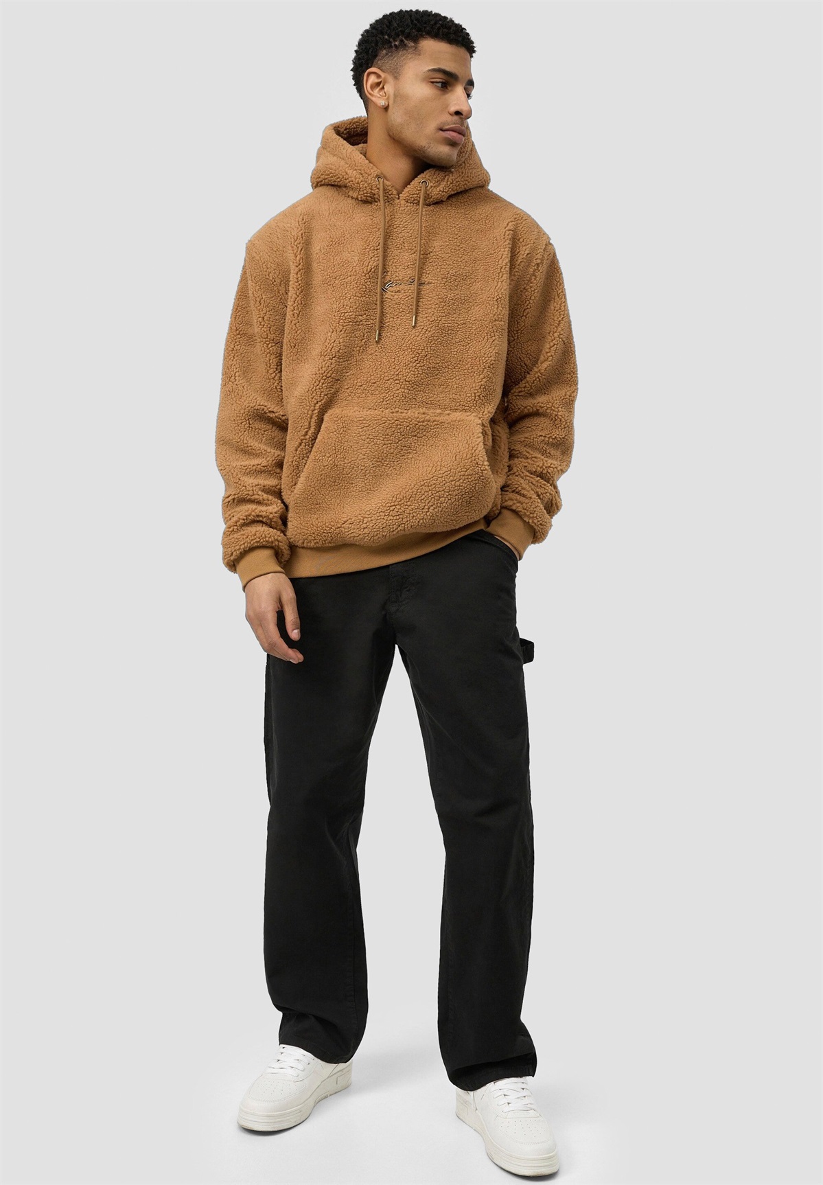 Karl Kani SMALL SIGNATURE HOODIE UNISEX - Kapuzenpullover - sand