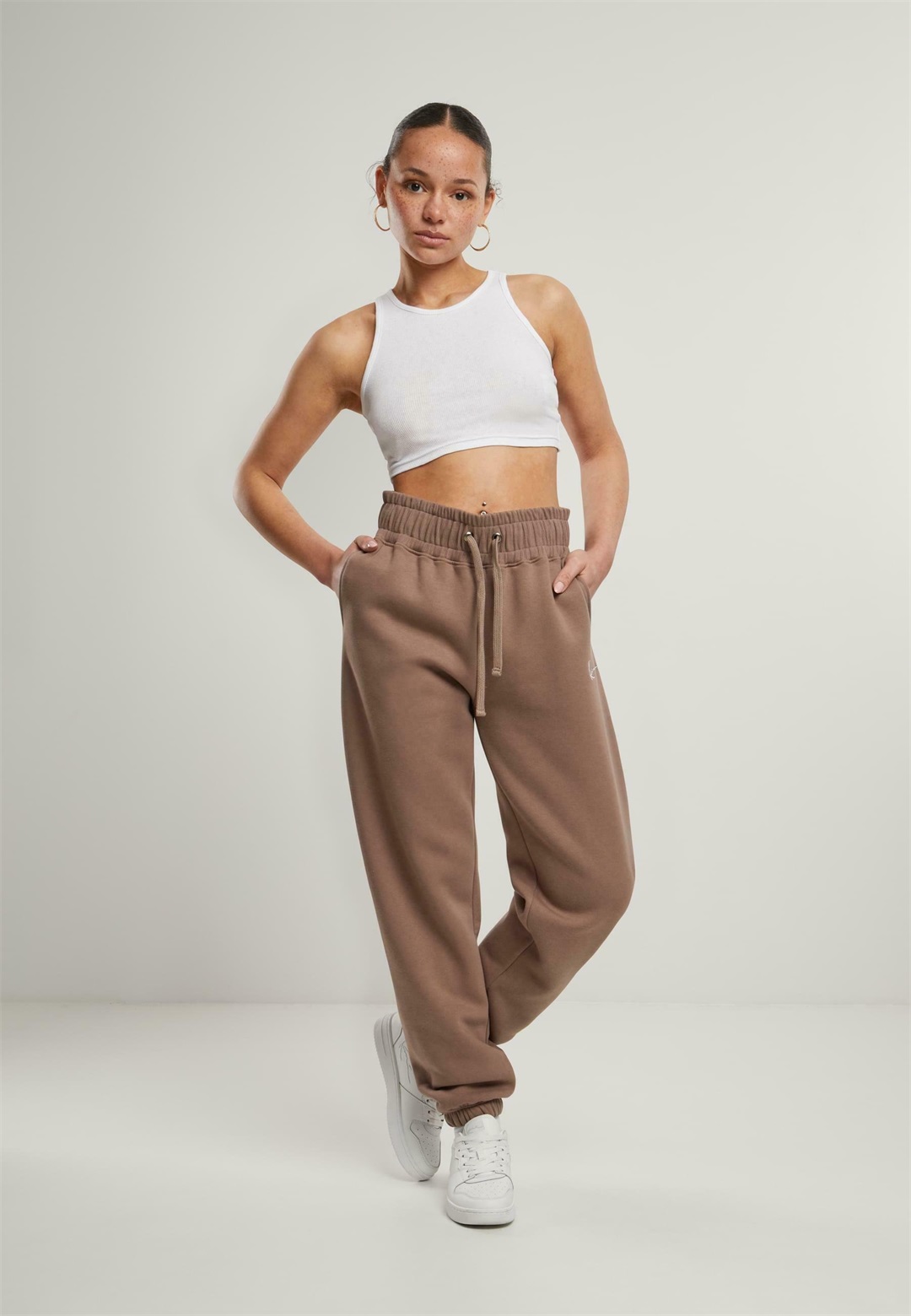 Karl Kani SMALL SIGNATURE ESSENTIAL - Jogginghose - taupe