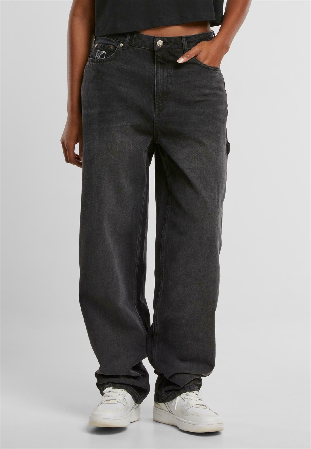 Karl Kani WORKWEAR VINTAGE - Jeans Relaxed Fit - black/schwarz