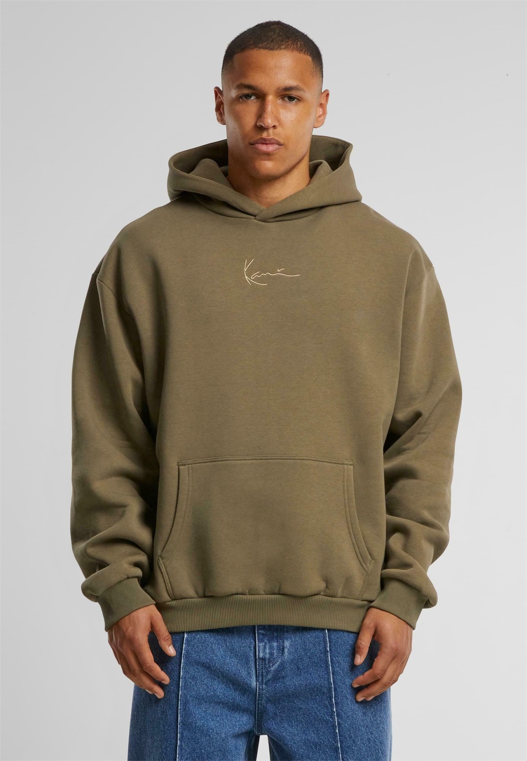 Karl Kani SMALL SIGNATURE ESSENTIAL - Kapuzenpullover - brown/braun