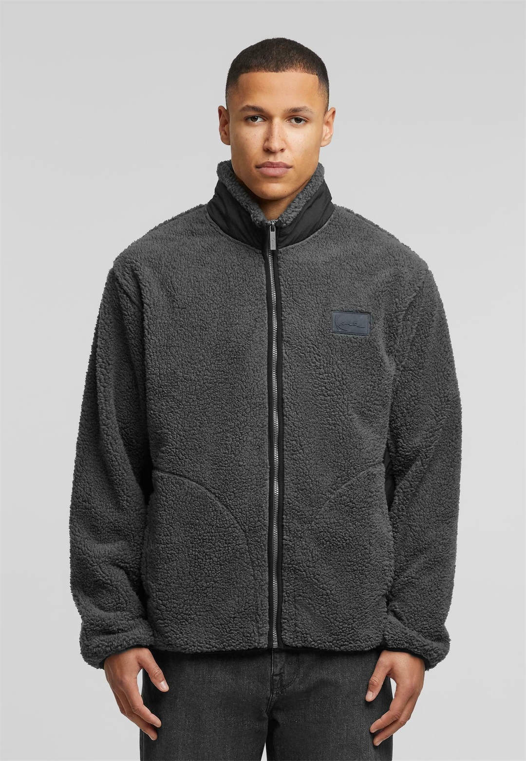 Karl Kani Fleecejacke - black/schwarz