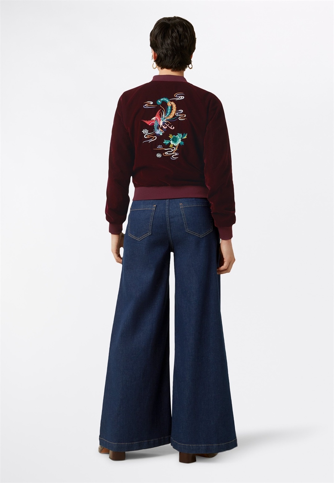 King Louie BESSIE GAMINE - Bomberjacke - bordeaux red/rot