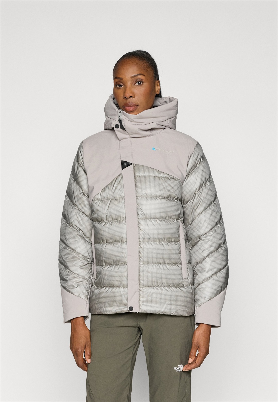Klättermusen RÅ HOOD JACKET - Daunenjacke - flint grey/grau