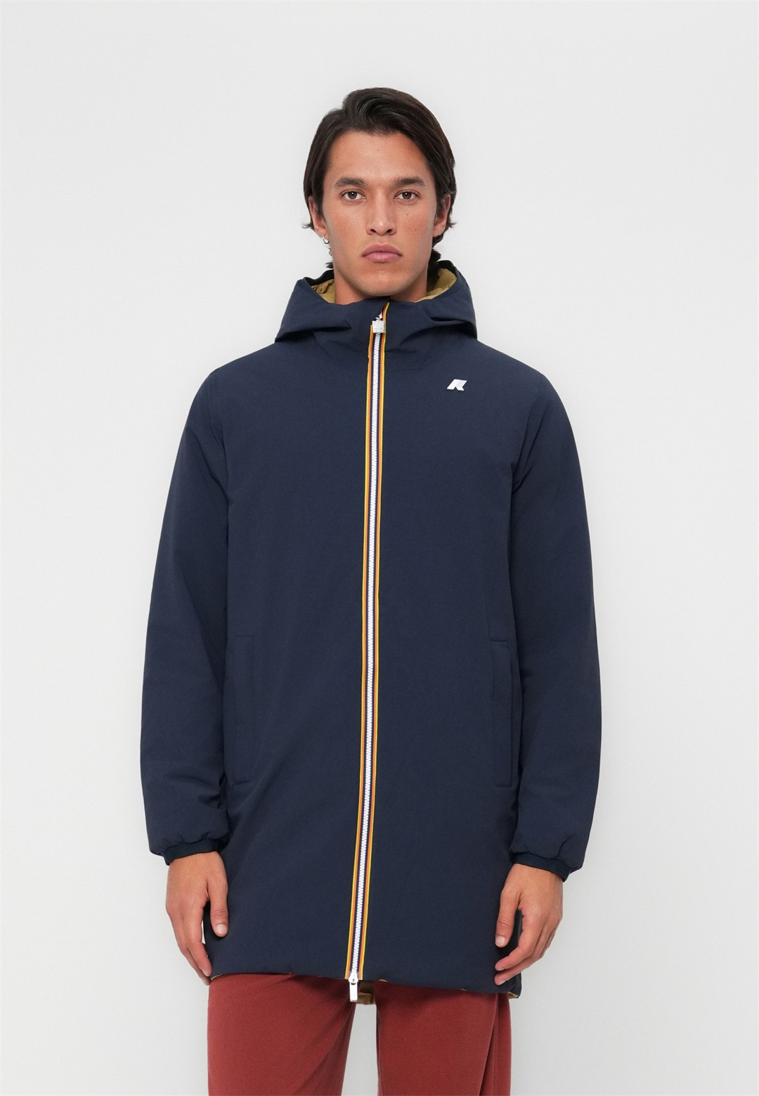 K-Way JACOB WARM DOUBLE UNISEX - Winterjacke - blue depth/beige seed/blau