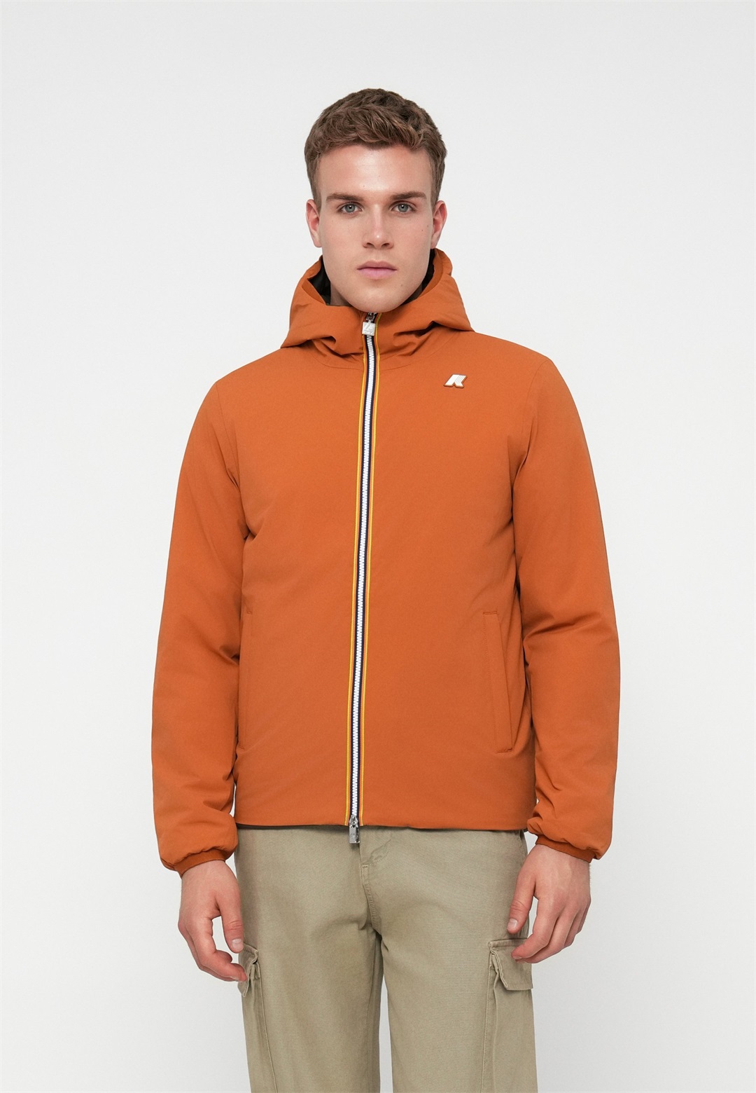K-Way JACK WARM DOUBLE UNISEX - Winterjacke - orange adobe/black olive/orange