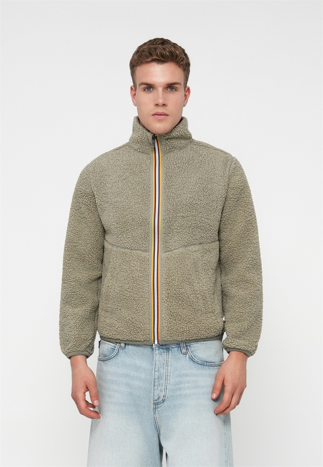 K-Way PASCAL SHERPA POLAR DOUBLE UNISEX - Fleecejacke - green oak/grün