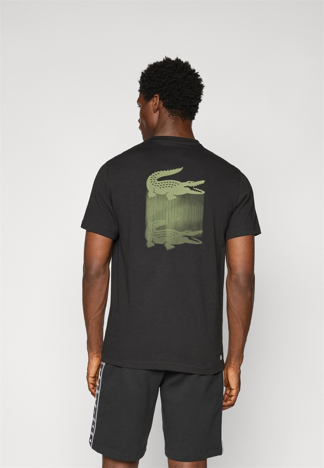 Lacoste Sport FADING - Sport T-Shirt - black/schwarz