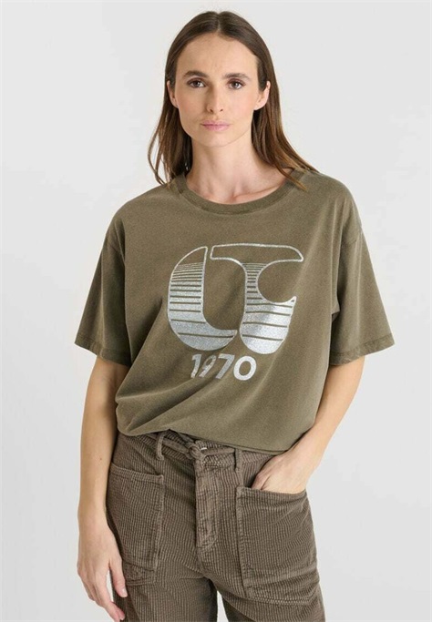 Le Temps Des Cerises LYNETTE - T-Shirt print - vert/grün